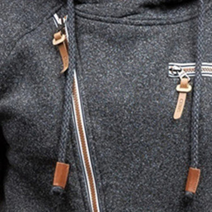 Murie - Casual fleece hættetrøje med lommer til mænd