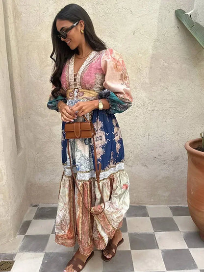 Robe bohémienne Maxi et Mini - Angela
