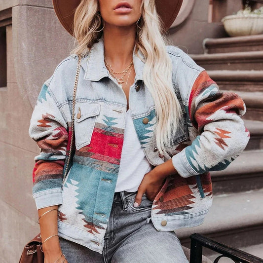 Veste en jean rétro pour femmes - Eva