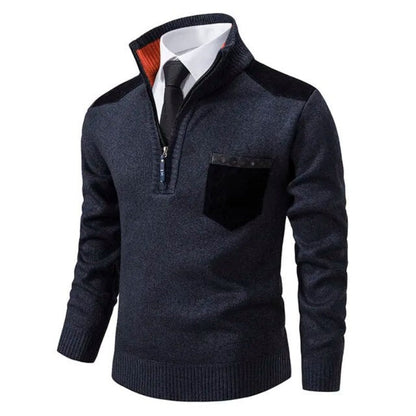 Pull-over à col et poche - Macris