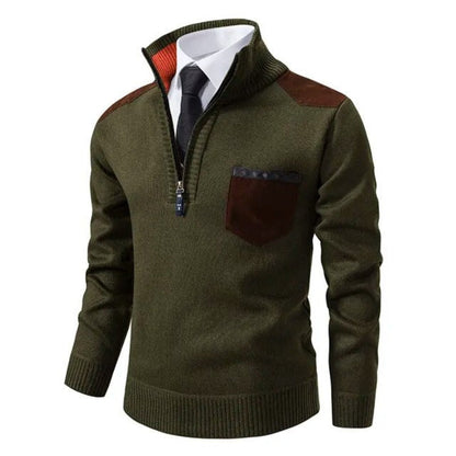 Pull-over à col et poche - Macris