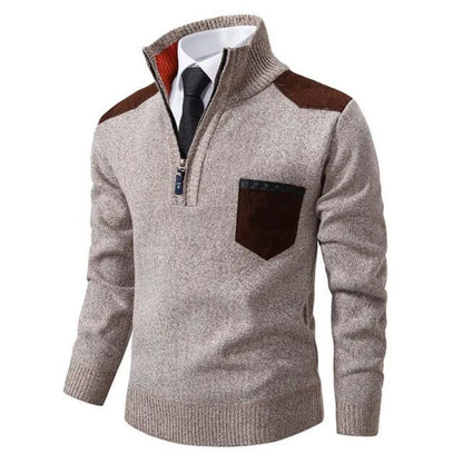 Pull-over à col et poche - Macris