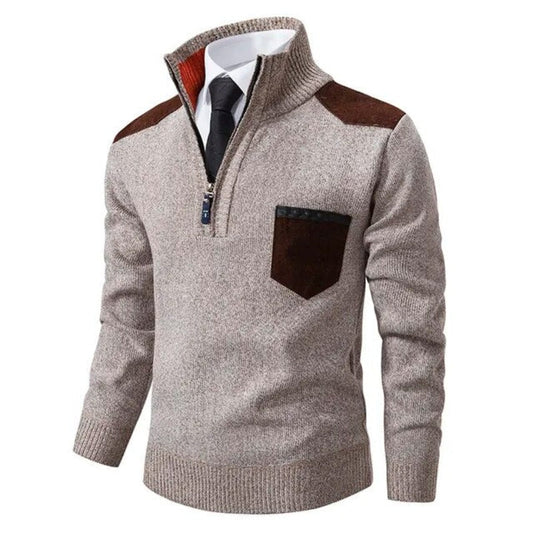 Pull-over à col et poche - Macris