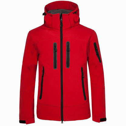 Veste tactique imperméable pour homme avec multiples poches zippées