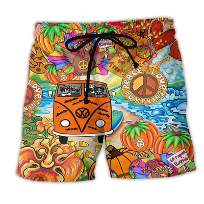 Shorts de bain pour hommes avec design graffiti