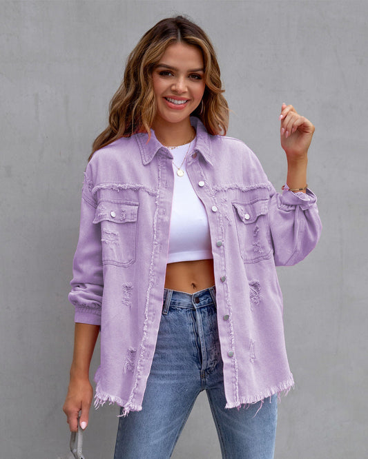 Dame Denimjakke med "Vintage" Look - Revive