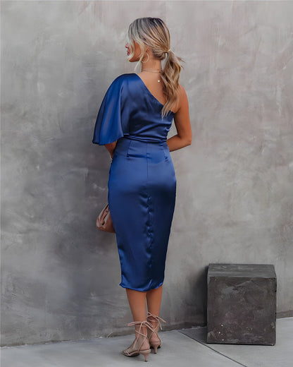 Mireille – Robe de cocktail élégante à une épaule