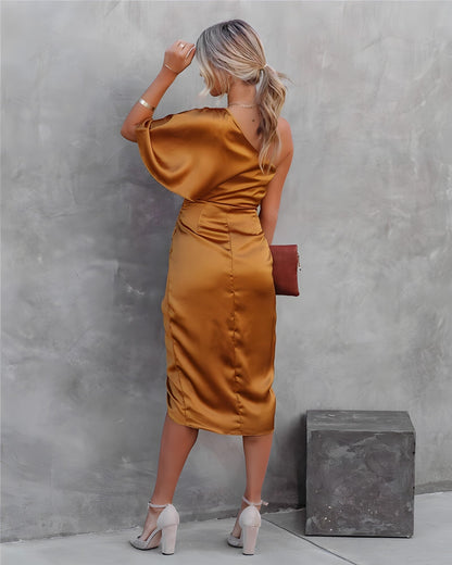 Belle robe de soirée en satin pour femmes – Jessa