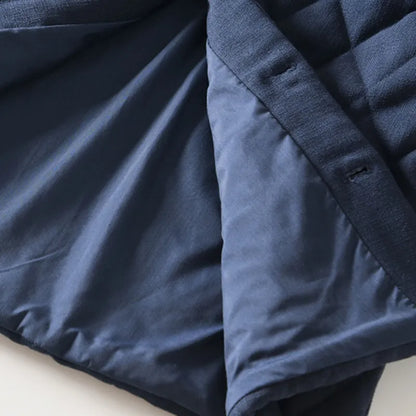 Veste d'été pour hommes avec boutons et matelassage en losanges