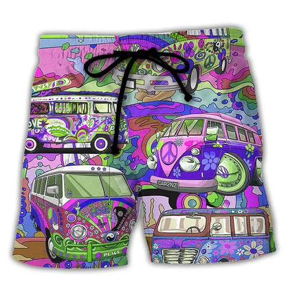 Shorts de bain pour hommes avec design graffiti