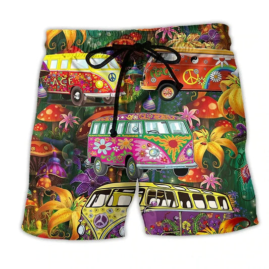 Shorts de bain pour hommes avec design graffiti
