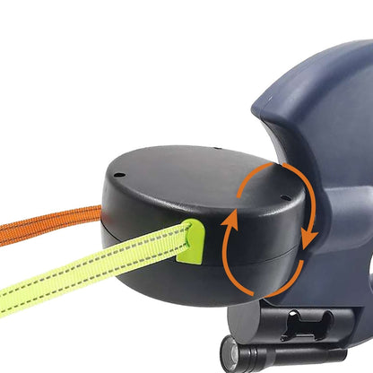 PetWorld - Laisse rétractable double innovante pour chien avec lumière