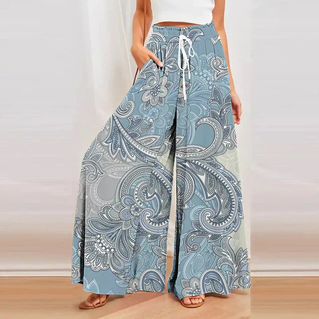 Pantalons d'été imprimés pour femmes - Solane