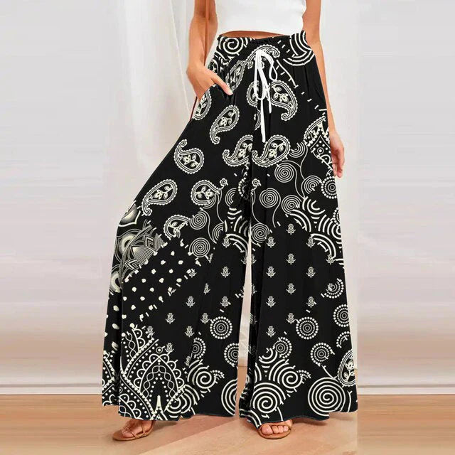 Pantalons d'été imprimés pour femmes - Solane