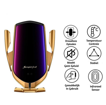 Support de téléphone à serrage automatique