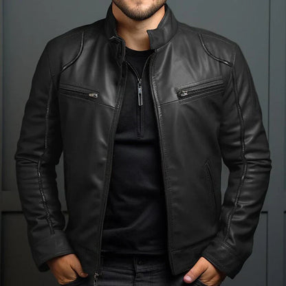 Baylor – Veste pour homme en cuir vintage