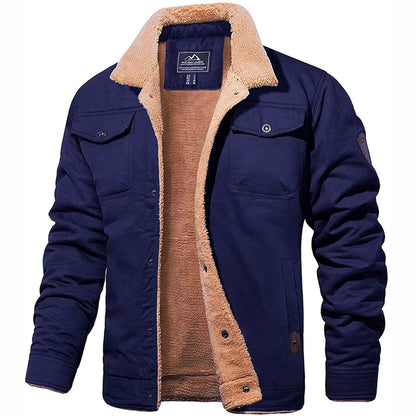 Manteau pour homme avec fermeture à boutons et poches - Pabio