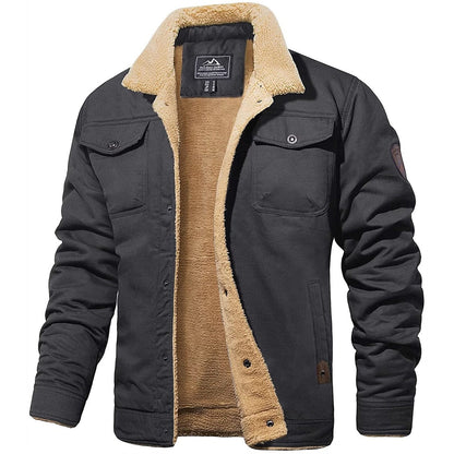 Manteau pour homme avec fermeture à boutons et poches - Pabio