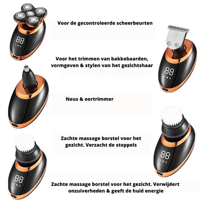 Tondeuse rasoir multifonction étanche sans fil pour hommes