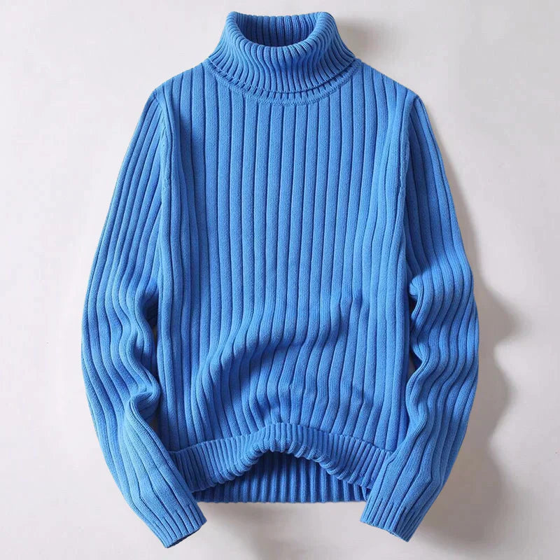 Pull à col roulé en laine mérinos pour hommes - Kevin