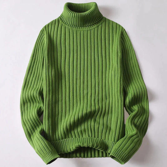 Pull à col roulé en laine mérinos pour hommes - Kevin