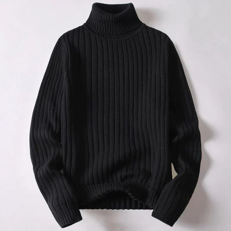Pull à col roulé en laine mérinos pour hommes - Kevin