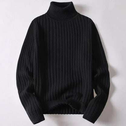 Pull à col roulé en laine mérinos pour hommes - Kevin