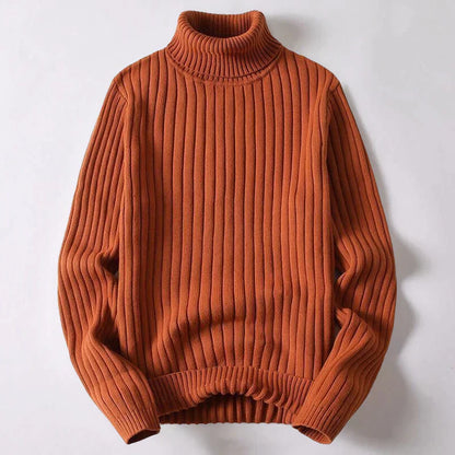Pull à col roulé en laine mérinos pour hommes - Kevin