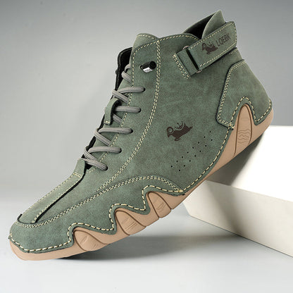 Chaussures de marche pour hommes - cuir - semelle orthopédique