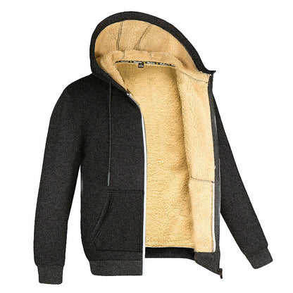 Patrick - Pull en polaire pour homme avec doublure en fourrure