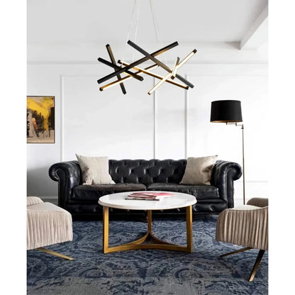 LumoFlow - LED Pendant Light with Abstract Lines