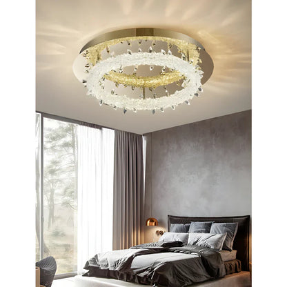 LuxeGlimmer - Modern Crystal Ceiling Light
