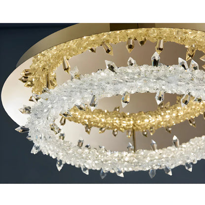 LuxeGlimmer - Modern Crystal Ceiling Light
