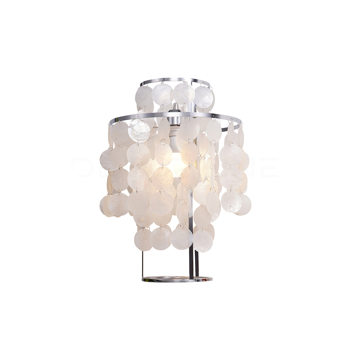 SeashellLuxe - Bordlampe med elegant skaldyrsdesign og hyggelig belysning