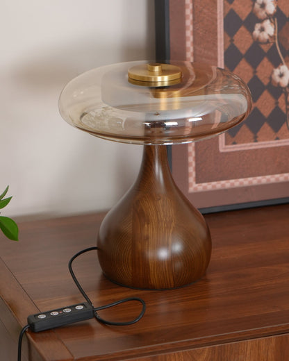 WoodLuxe - Lampe de table design avec LED réglable
