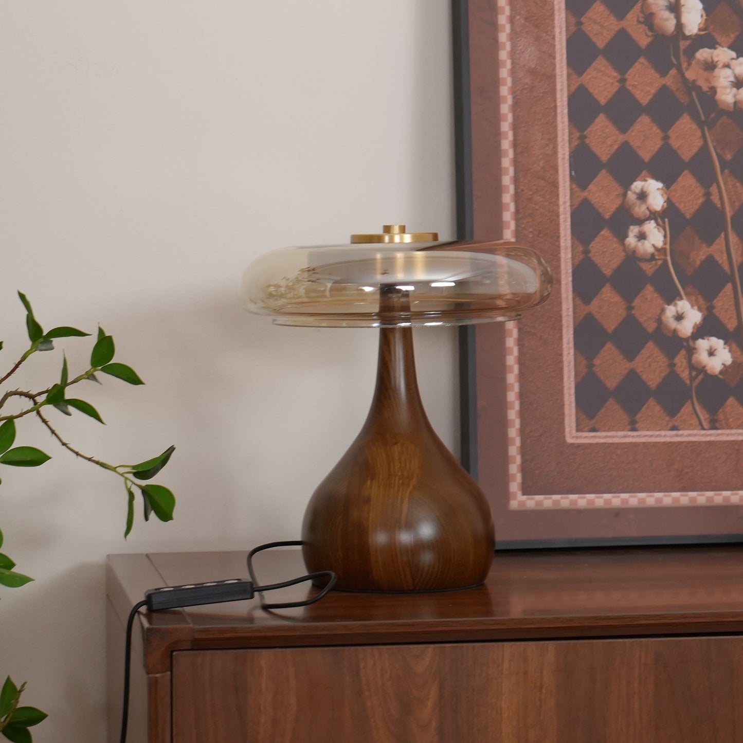 WoodLuxe - Lampe de table design avec LED réglable