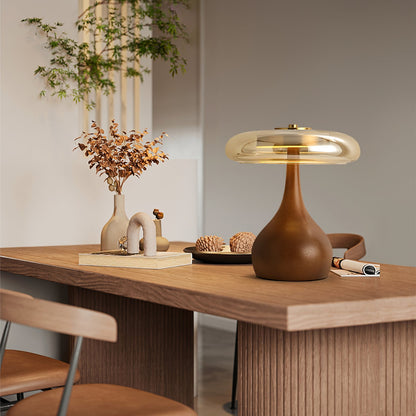 WoodLuxe - Lampe de table design avec LED réglable