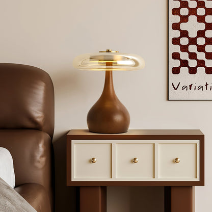 WoodLuxe - Lampe de table design avec LED réglable