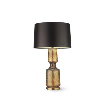 SleekAura - Elegant Table Lamp with Glass and Metal Design