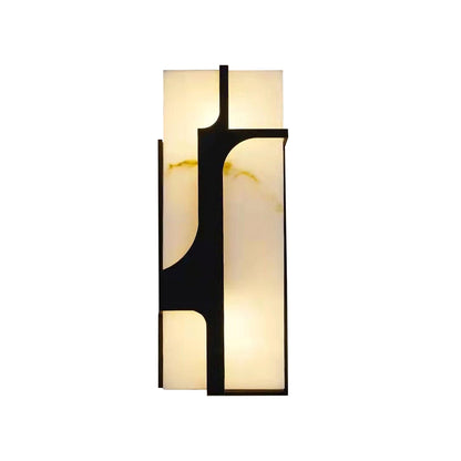 OpalGlow - Marmor Art Deco Wandleuchte