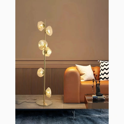 CloudGlow - Kunstnerisk glas LED-gulv- og bordlampe