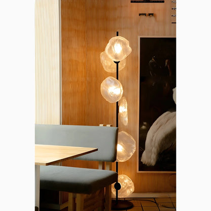 CloudGlow - Kunstnerisk glas LED-gulv- og bordlampe