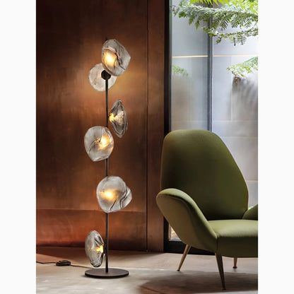 CloudGlow - Kunstnerisk glas LED-gulv- og bordlampe