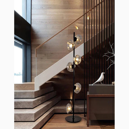 CloudGlow - Kunstnerisk glas LED-gulv- og bordlampe