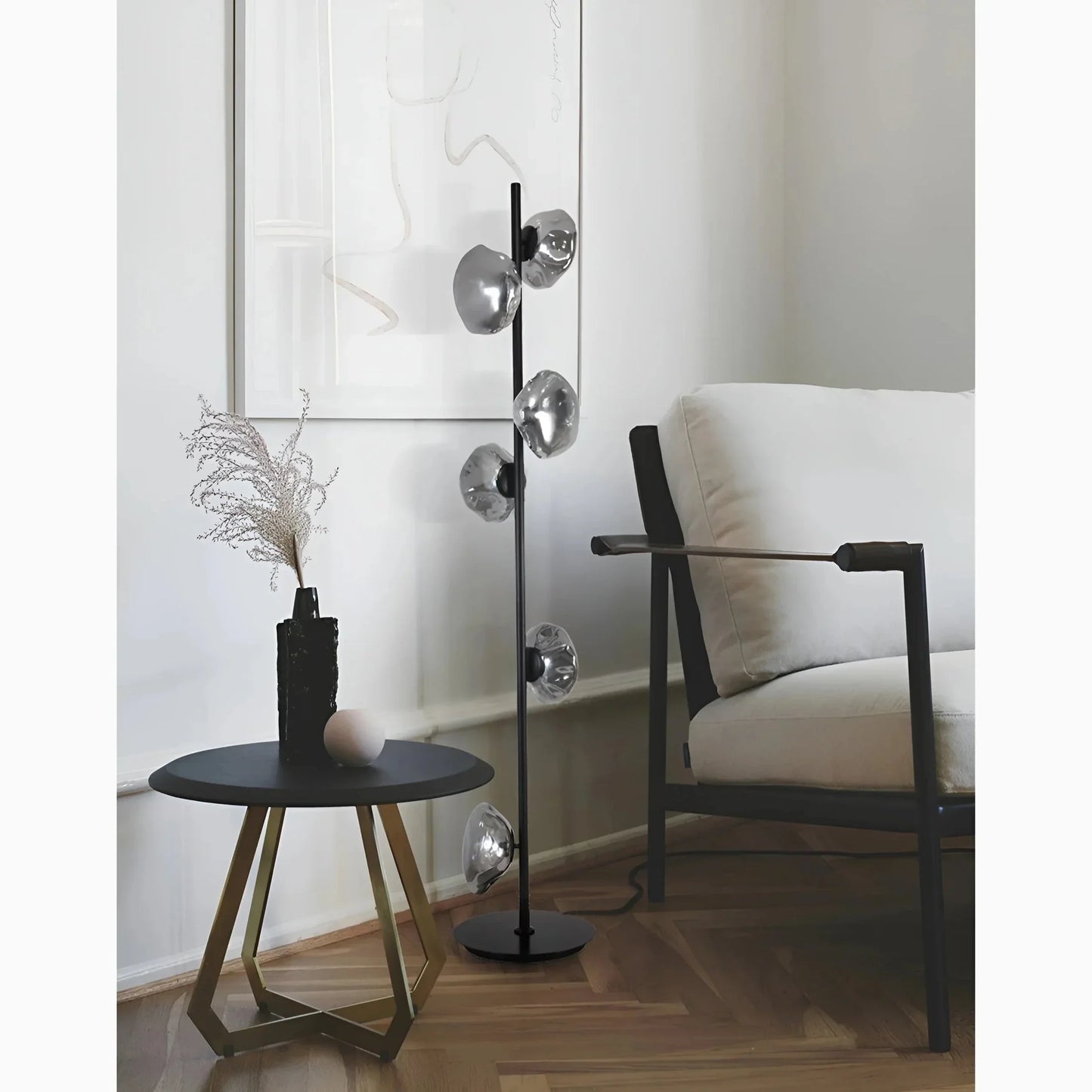 CloudGlow - Kunstnerisk glas LED-gulv- og bordlampe