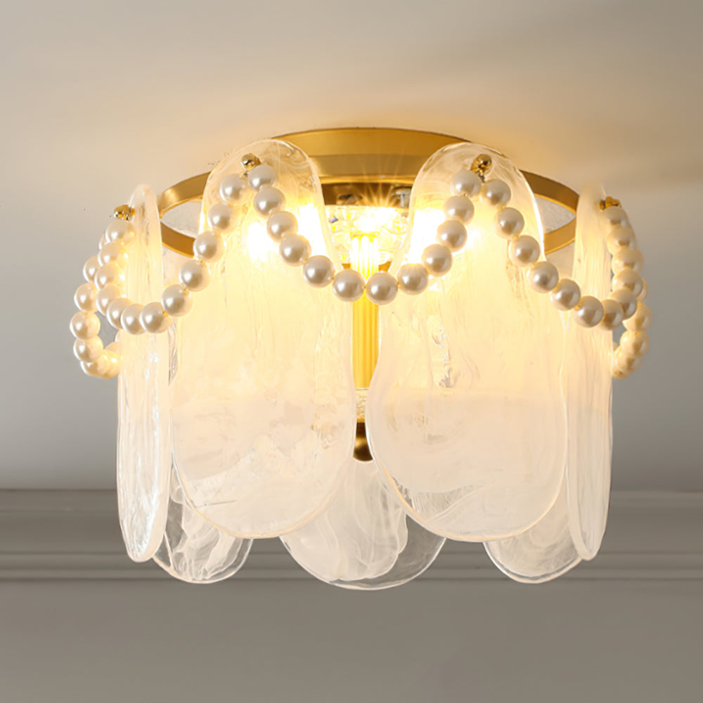 AureusGlow - Loftlampe med perler og behagelig lysfordeling