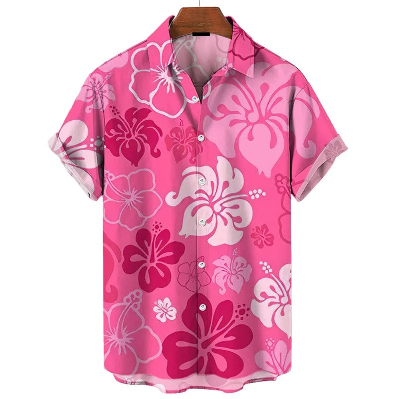 Ven | Klassisk Hawaii-blomstret skjorte