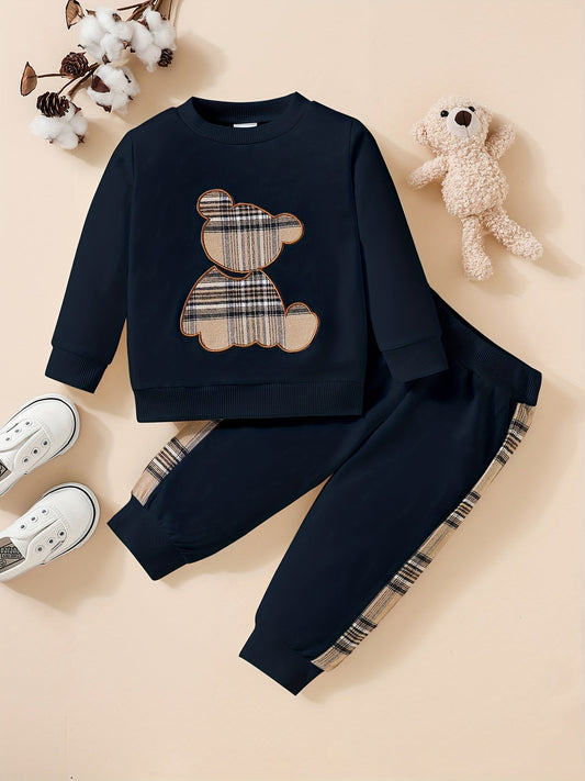2-piece outfit - sweatshirt with bear embroidery and trousers - Paris