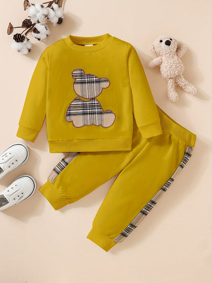 2-piece outfit - sweatshirt with bear embroidery and trousers - Paris