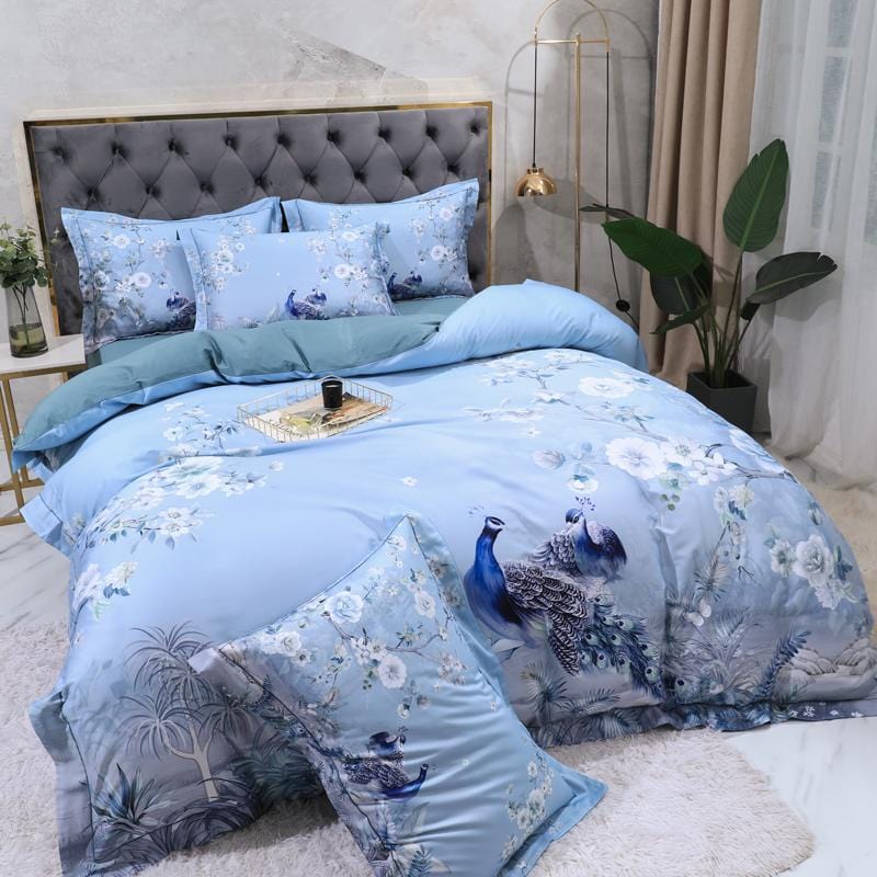 BlueSolaire - Luxus-Bettwäsche-Set aus ägyptischer Baumwolle